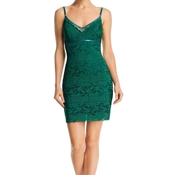 Guess Jojo Lace Mini Body-con Dress - Picture 1 of 5